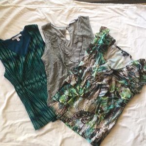 Lot of 3 Lightweight Summer Tops
